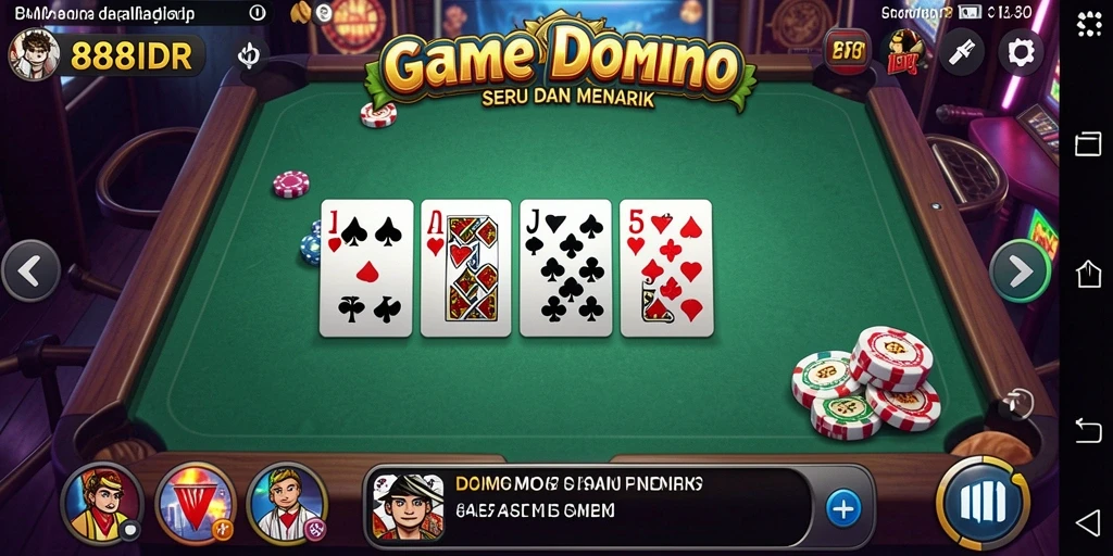 Screenshot gameplay 888IDR yang menampilkan keseruan permainan Domino.