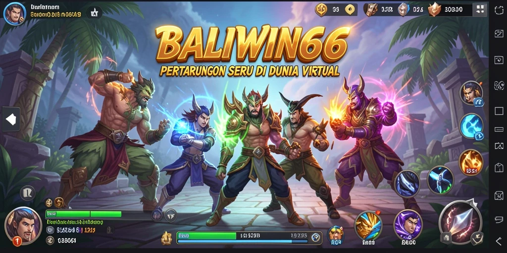 Tangkapan layar gameplay seru BALIWIN66 dengan aksi pertarungan intens.