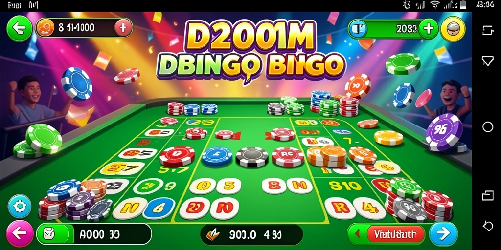 Tampilan gameplay D200M yang menarik dan penuh warna.