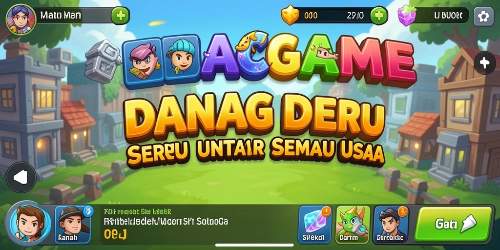 Tampilan gameplay DANAGAME yang menawan dan menarik.