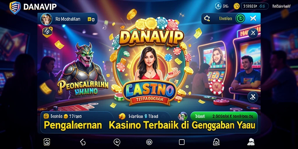 Screenshot gameplay menunjukkan berbagai pilihan permainan Kasino yang menarik.
