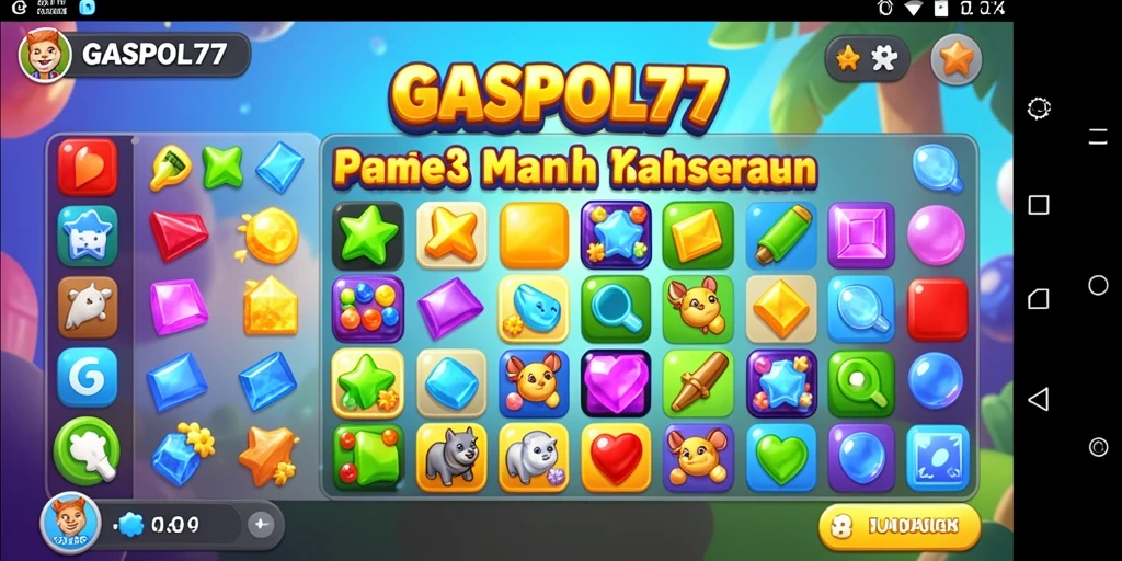 Mainkan GASPOL77 dan nikmati pengalaman Match-3 seru.
