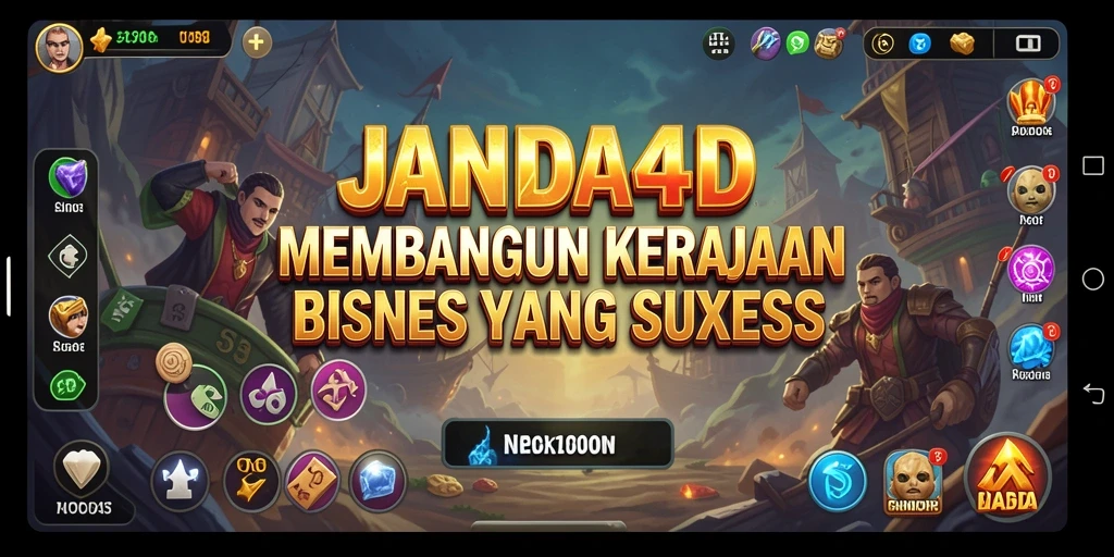 Tampilan gameplay JANDA4D dengan berbagai pilihan produk dan strategi.