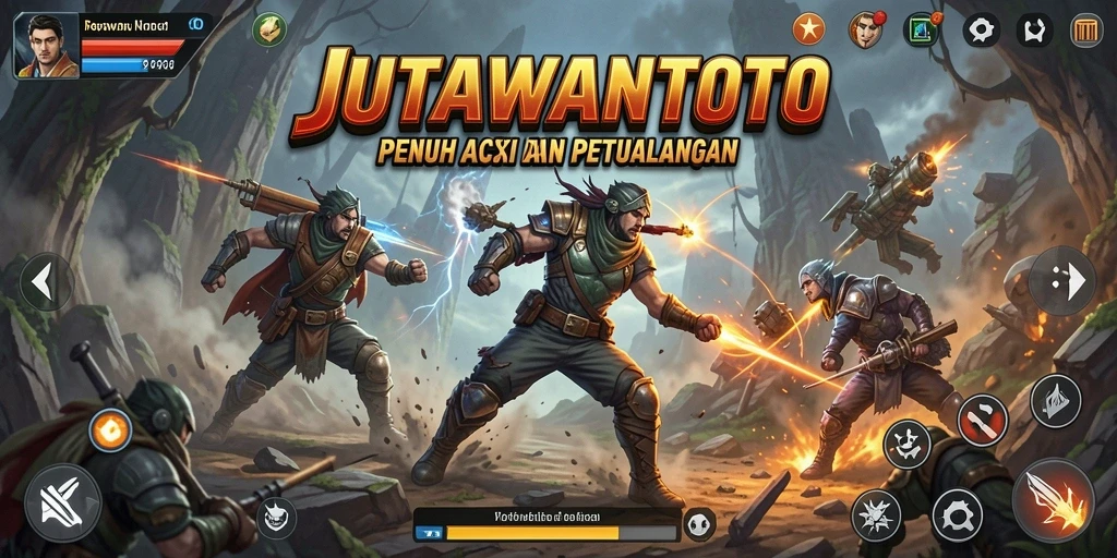Tampilan gameplay JUTAWANTOTO yang penuh aksi seru.