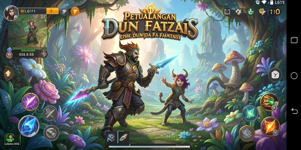 Tampilan gameplay LG111 yang mendebarkan dan penuh aksi dalam dunia RPG.