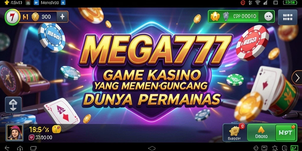 Screenshot gameplay MEGA777 yang menampilkan sensasi Kasino.