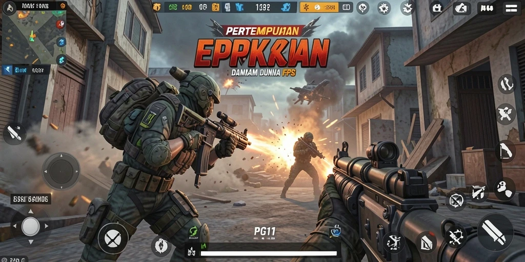 Gameplay seru PG11 dengan aksi tembak-menembak yang mendebarkan.