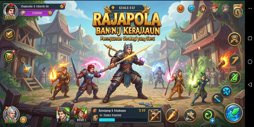 Tampilan gameplay yang mendalam dan menantang di RAJAPOLA.