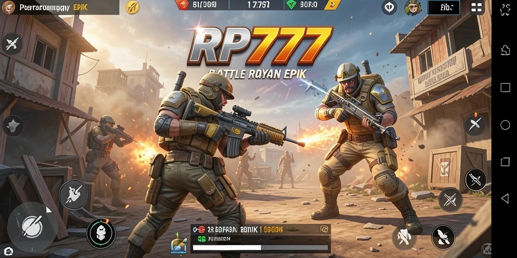 Gameplay mendebarkan di RP777 dengan aksi Battle Royale.
